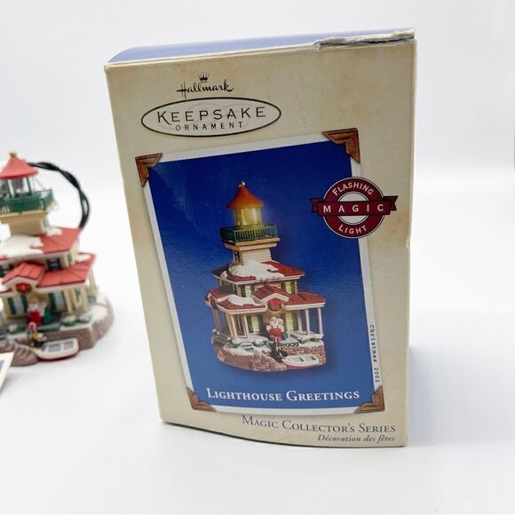 Hallmark Keepsake Lighthouse Greetings vintage ornament 2002 - Picture 6 of 7